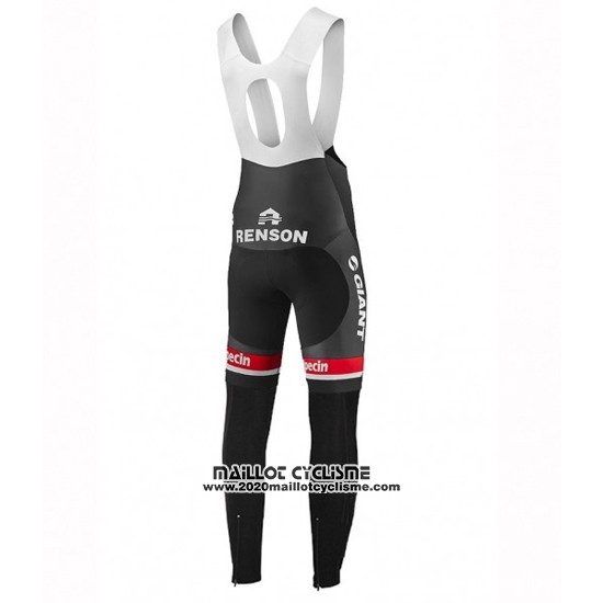 2016 Maillot Ciclismo Giant Alpecin Noir et Blanc Manches Longues et Cuissard